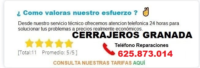 Cerrajeros Granada Precios